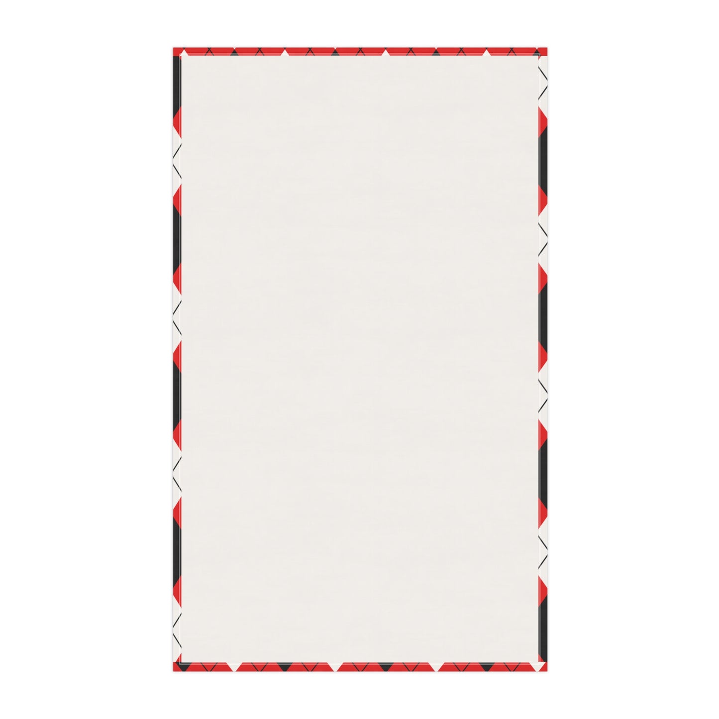 Red & Black Argyle Tea Towel