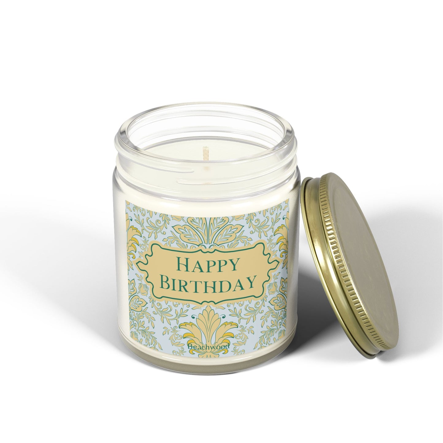 Happy Birthday Candle, Beachwood, 9oz
