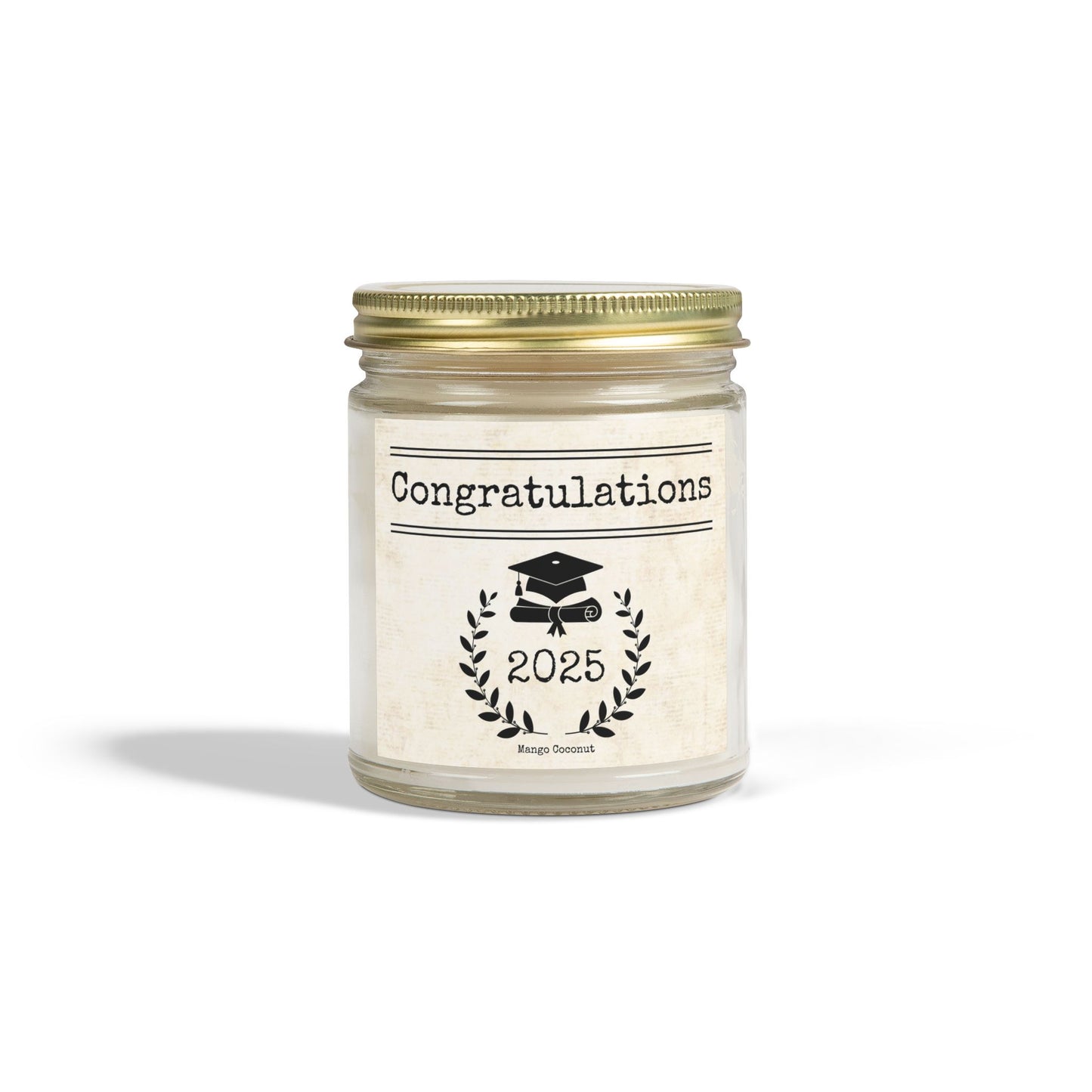 2025 Graduation Candle, Mango Coconut,9oz