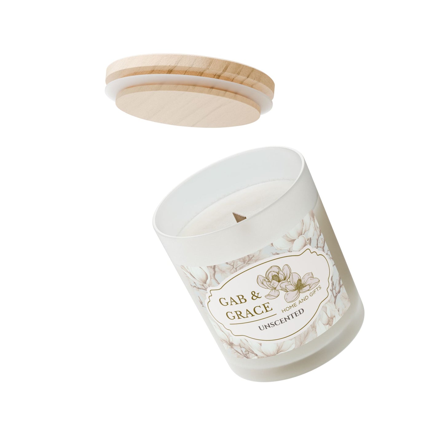 Gab & Grace Home Collection Candle, Unscented, 11oz