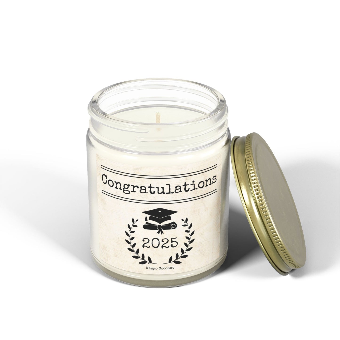 2025 Graduation Candle, Mango Coconut,9oz