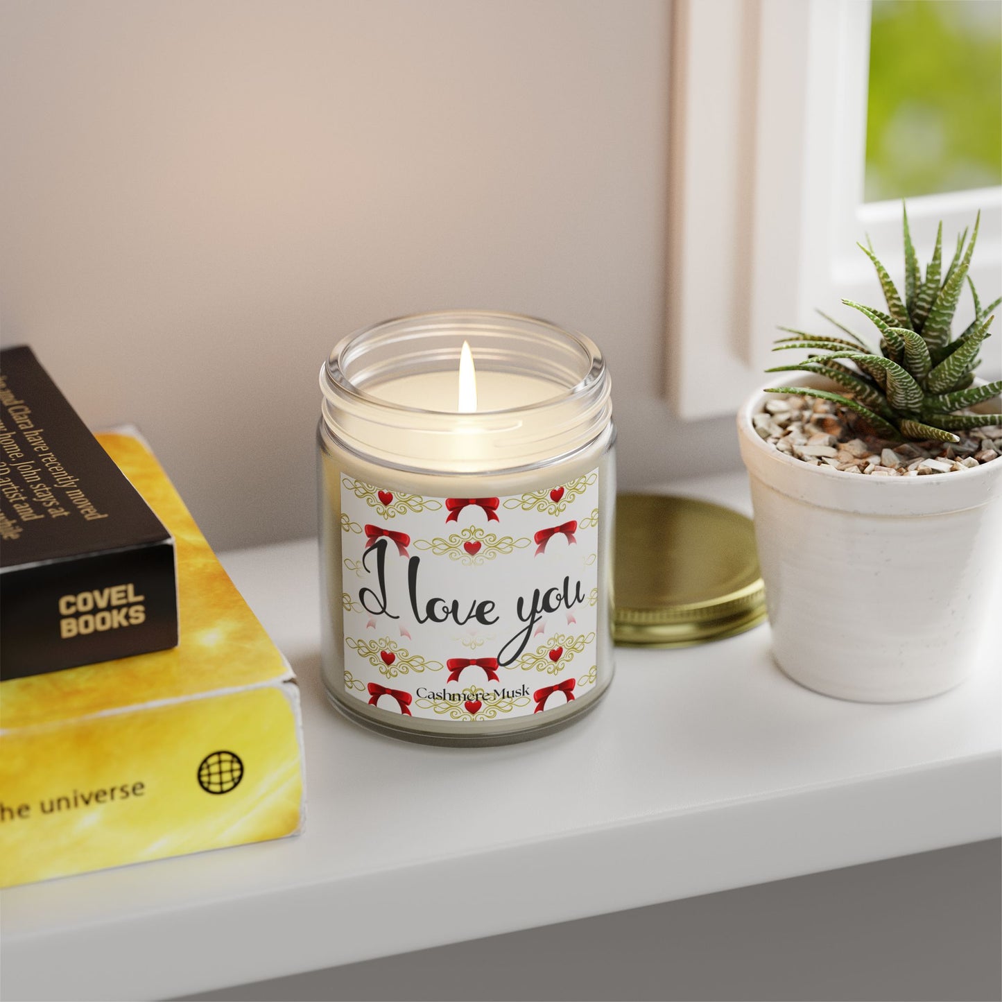 I Love You Candle, Cashmere Musk, 9oz
