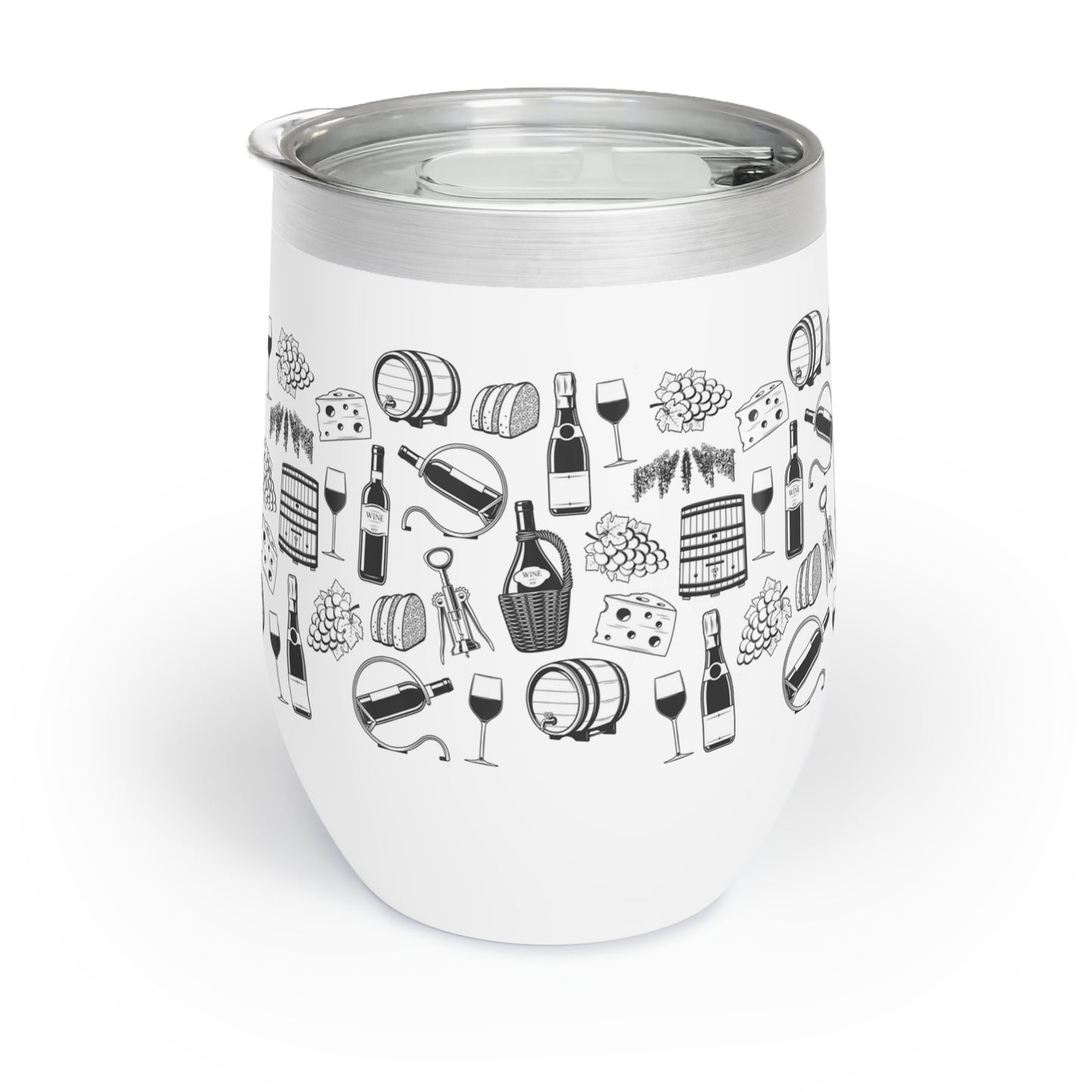 wine Themed Tumbler - Perfect for Wine Lovers, Outdoor Picnics, and Cozy Evenings, Also Great for Gifts, Travel, Entertaining