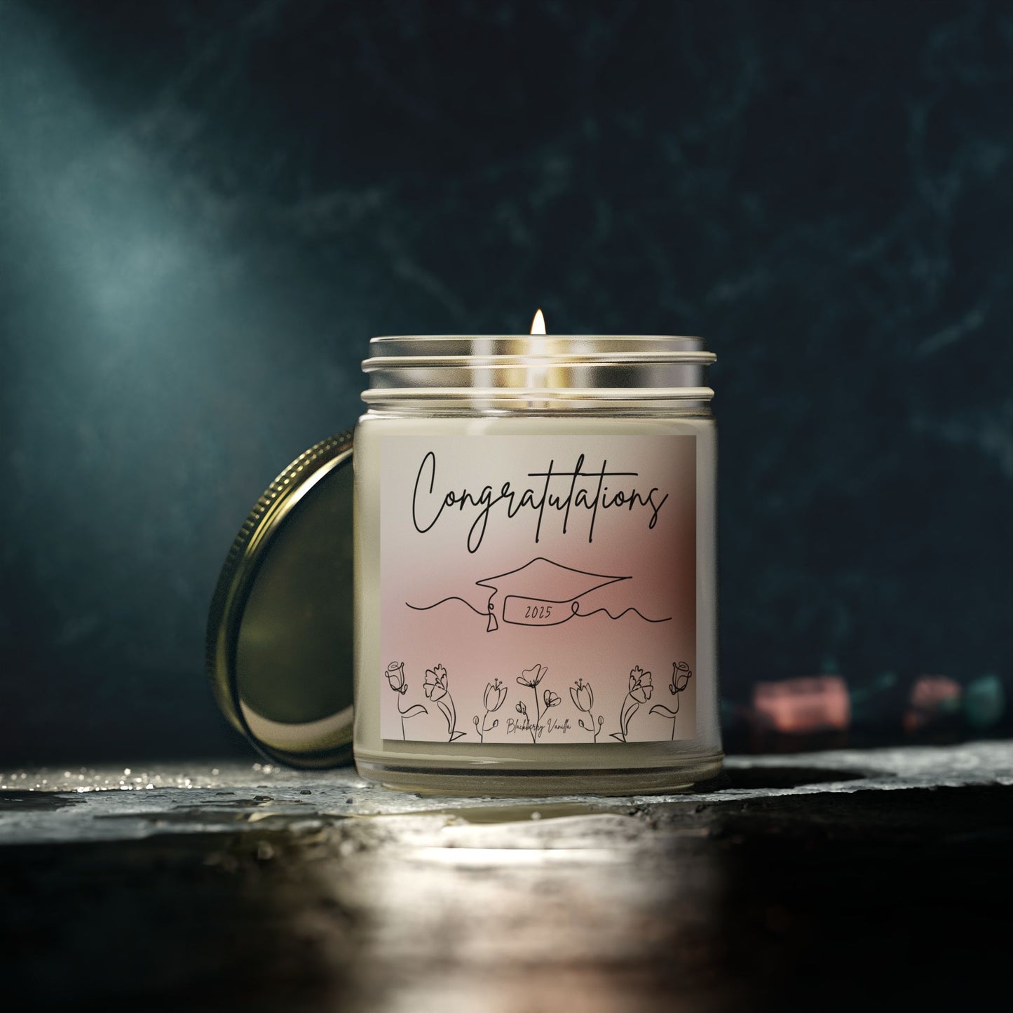 2025 Graduation, Blackberry Vanilla Candle, 9oz