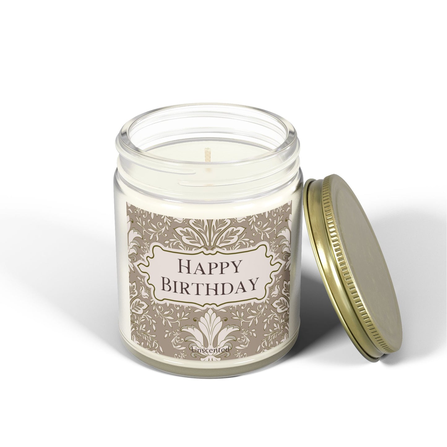 Happy Birthday Candle, Unscented, 9oz