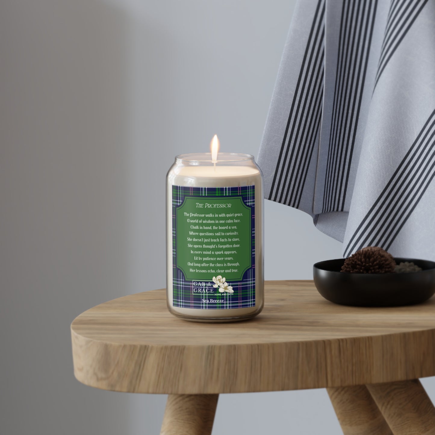 The Professor Candle (Female), Sea Breeze, 13.75oz