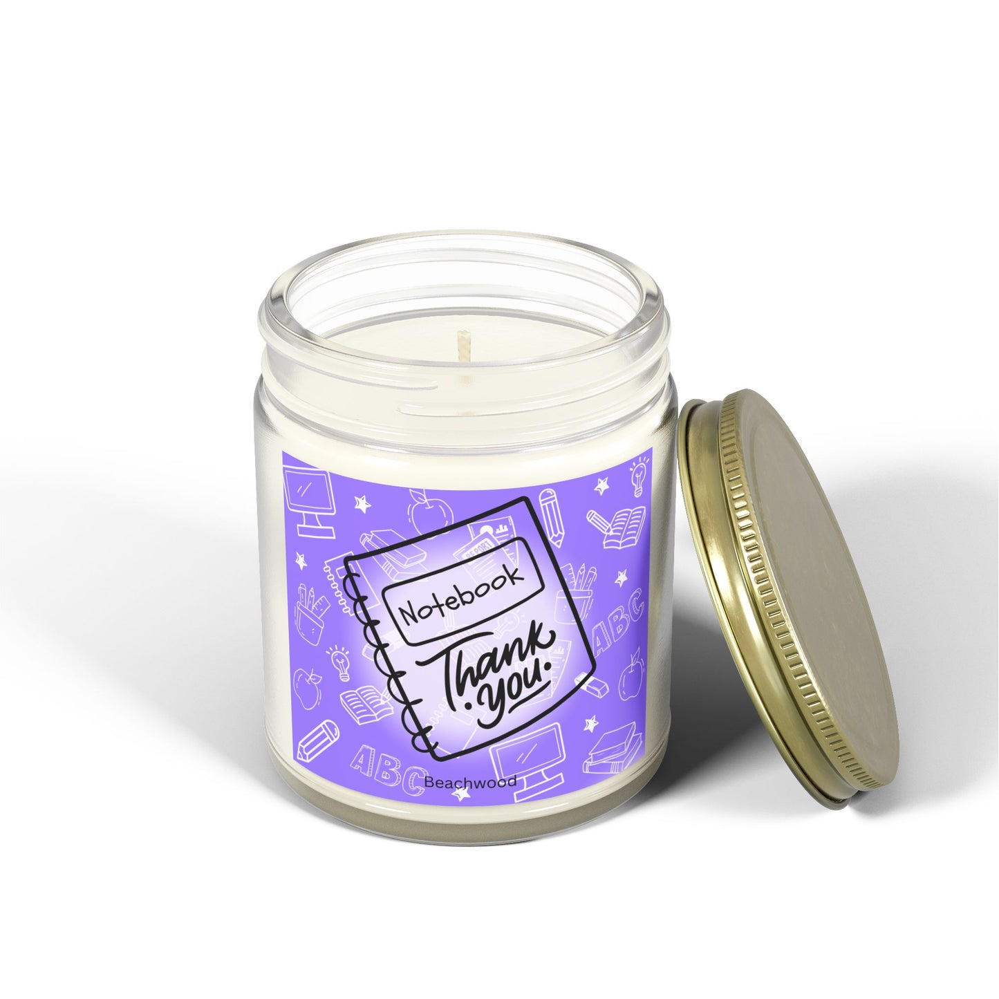 Thank You English-Literature Teacher Candle, Beachwood, 9oz