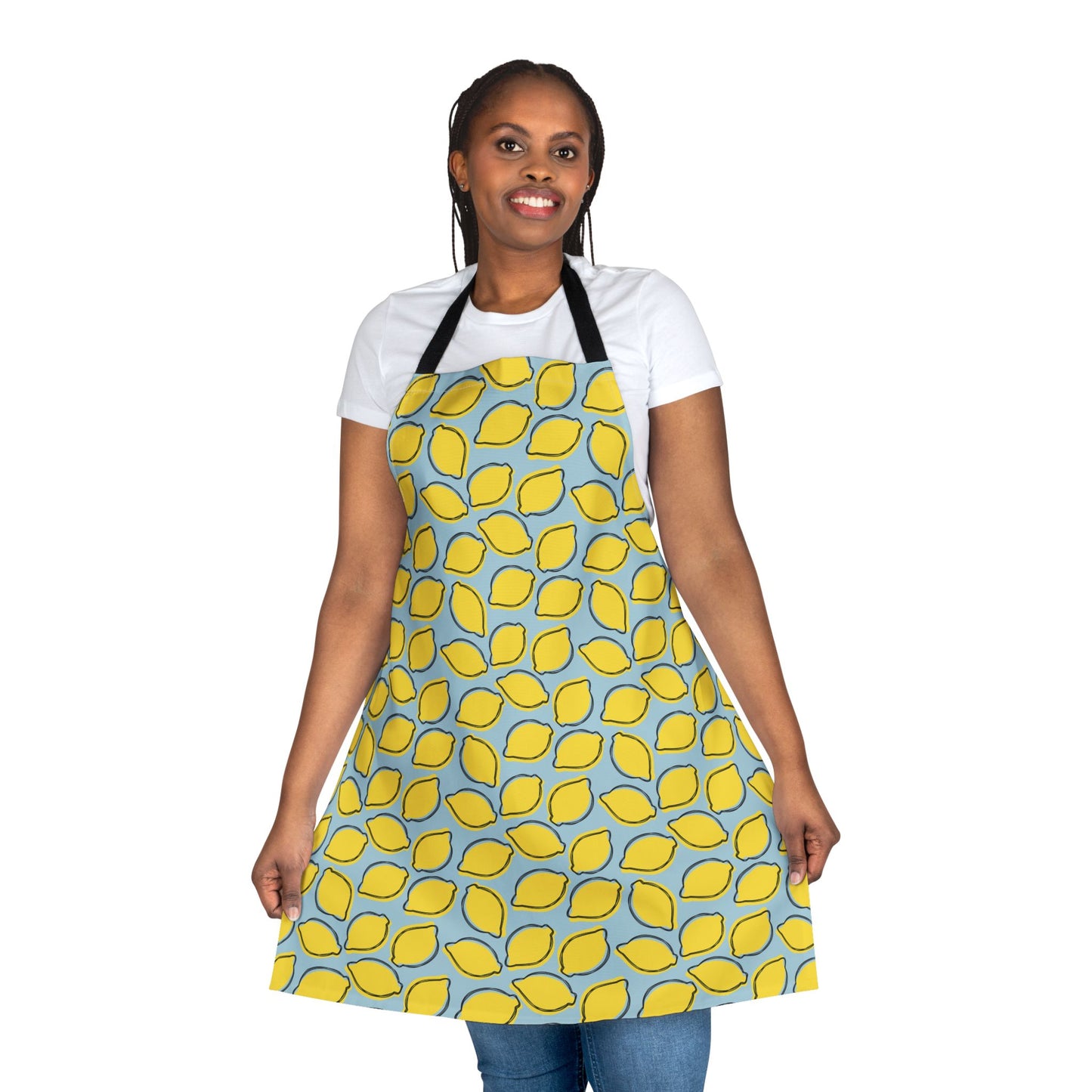 Sunny Lemon Print Apron