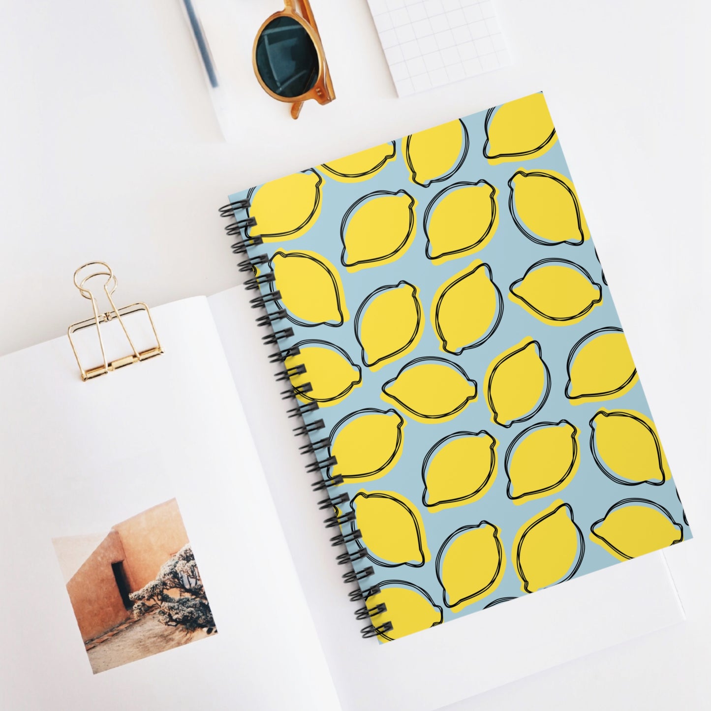 Sunny Lemons Spiral Notebook