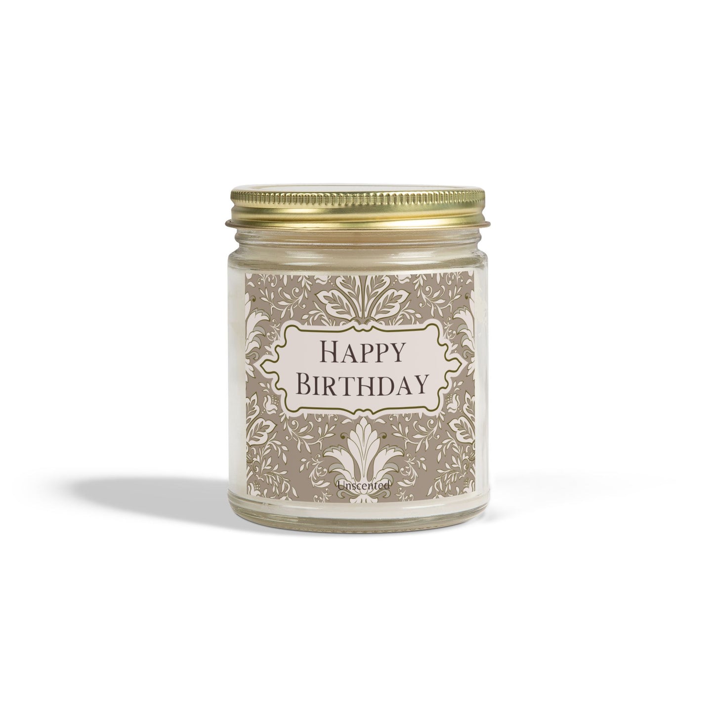 Happy Birthday Candle, Unscented, 9oz