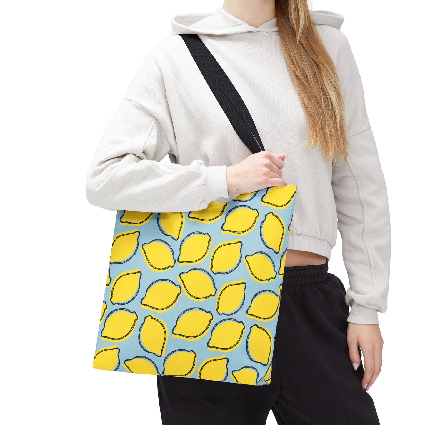 Sunny Lemons Tote Bag, 16x16