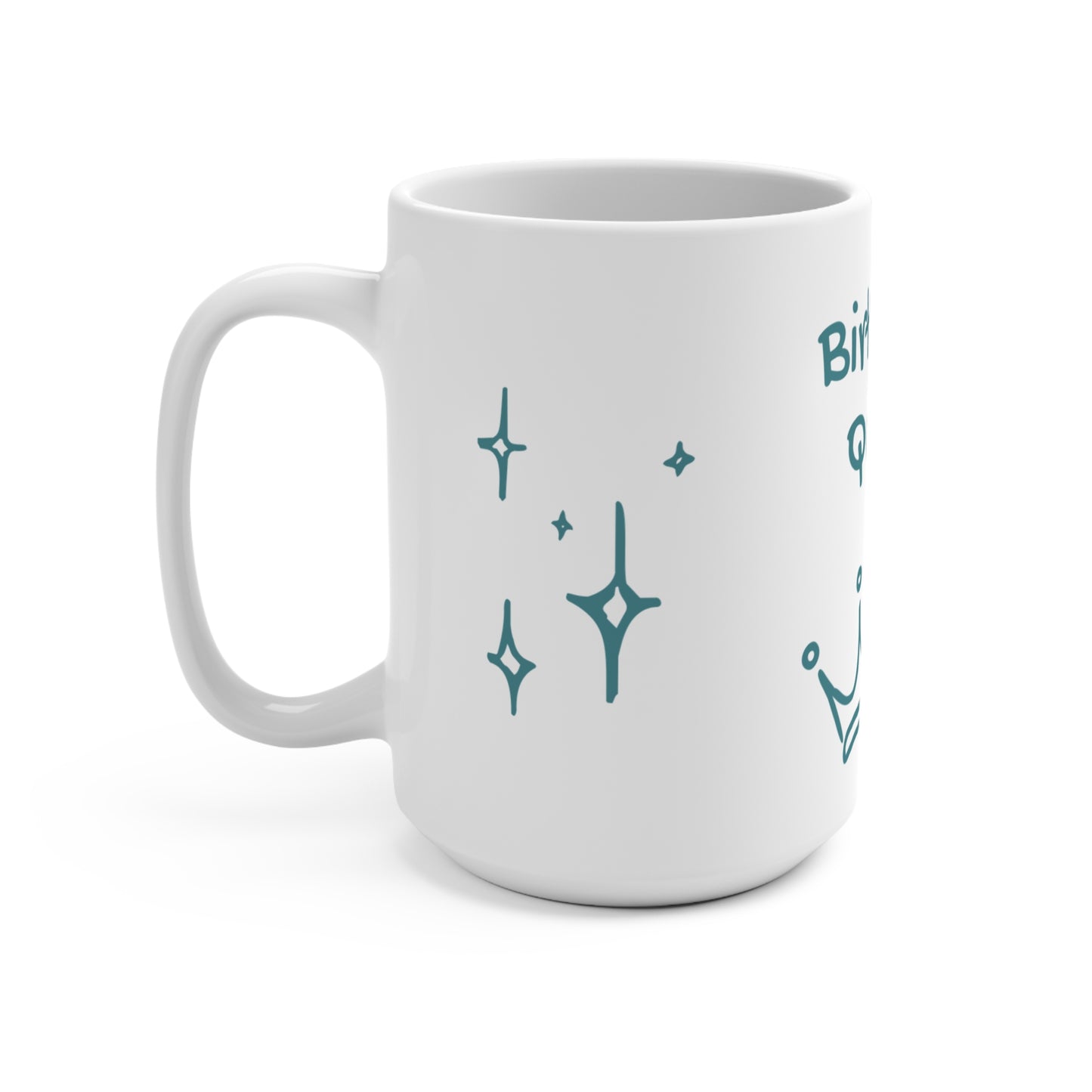 Birthday Queen Mug, Galapagos Blue 15oz