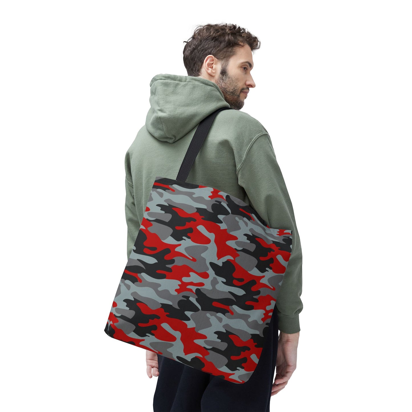 Red Camo Tote Bag, 18x18