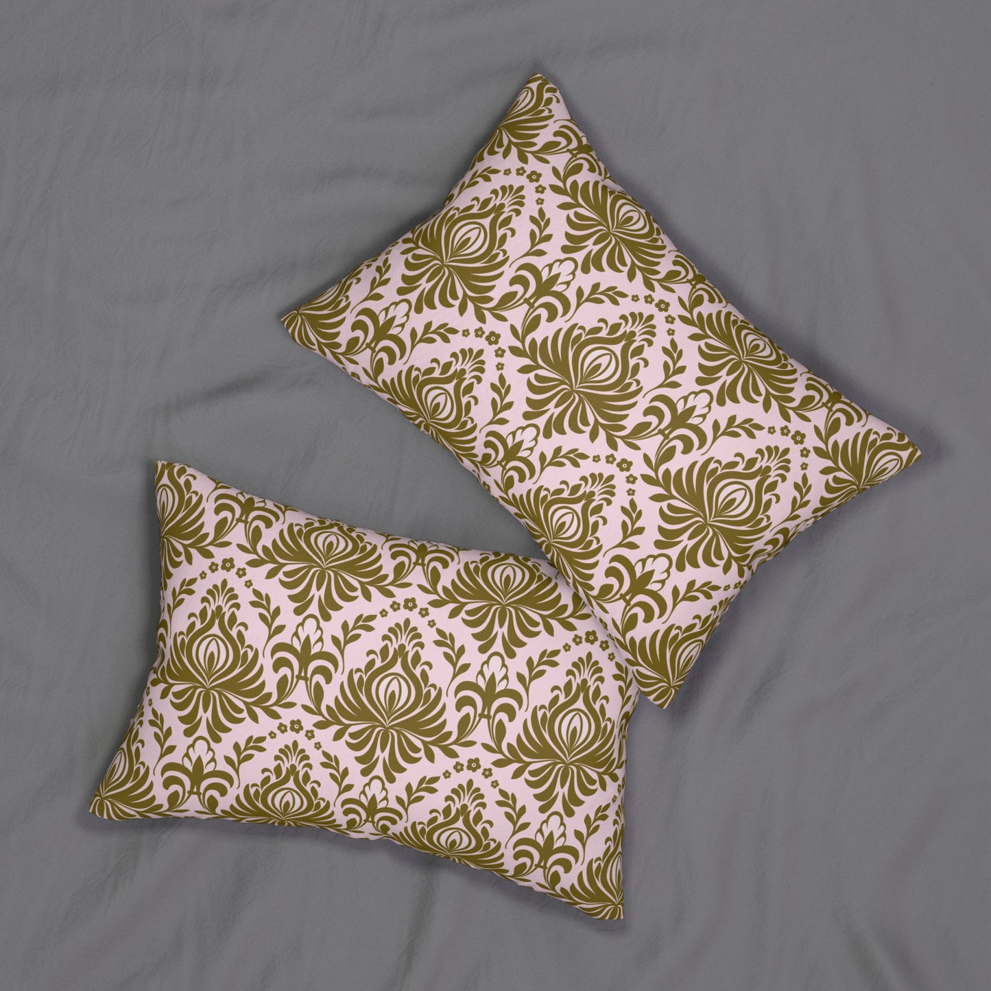 Gilded Pink Lumbar Accent Pillow
