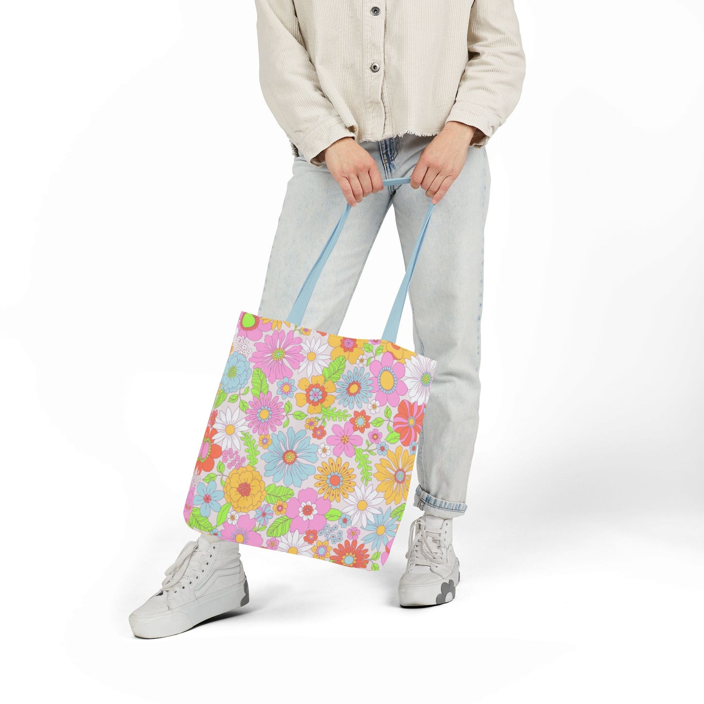 Floral Tote Bag, 16x16
