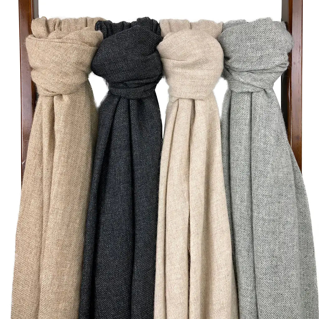 Black Handloom Cashmere Scarf