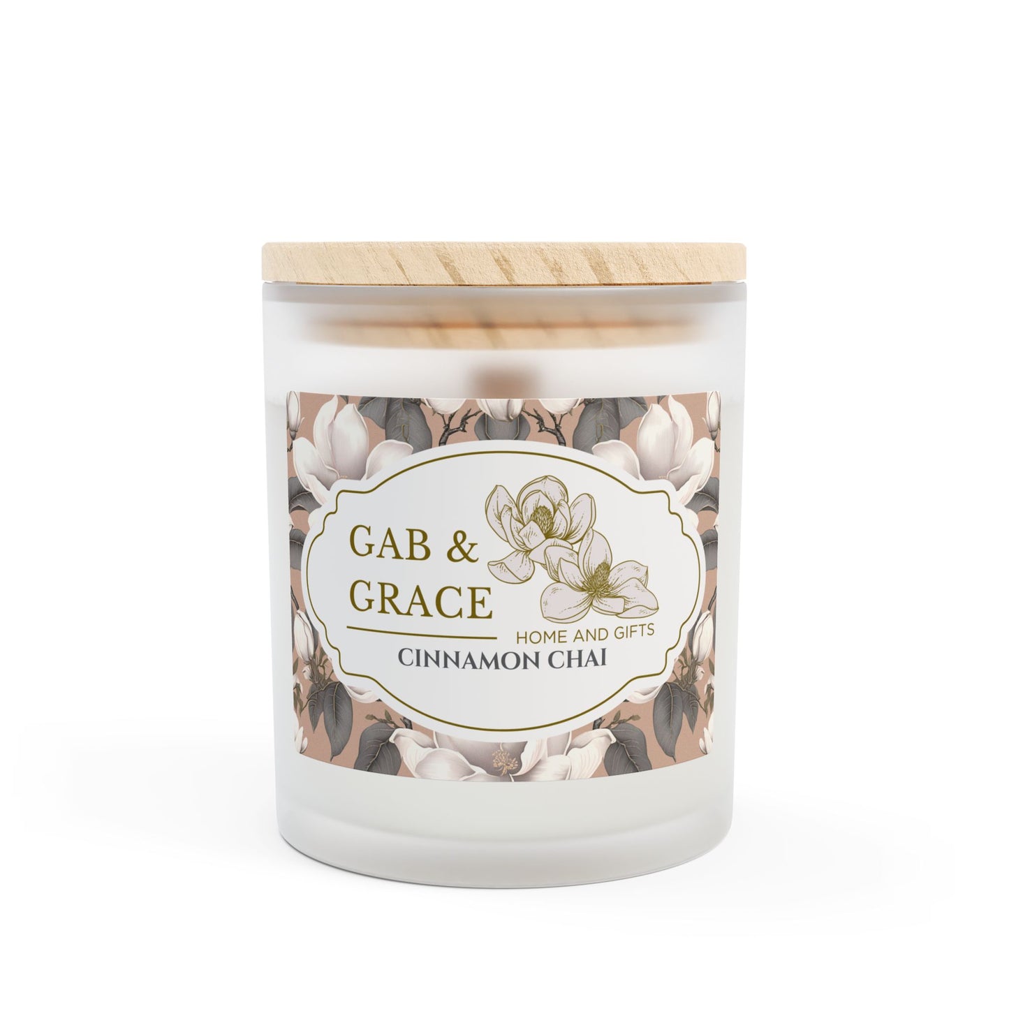 Gab & Grace Home Collection Candle, Cinnamon Chai, 11oz