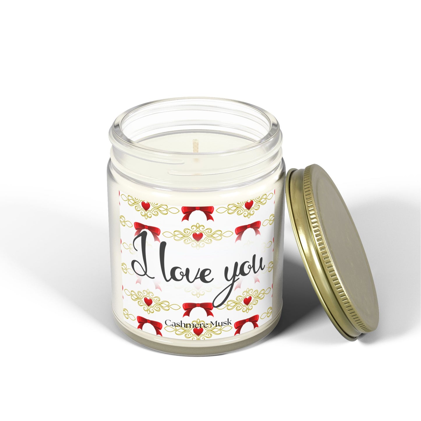 I Love You Candle, Cashmere Musk, 9oz