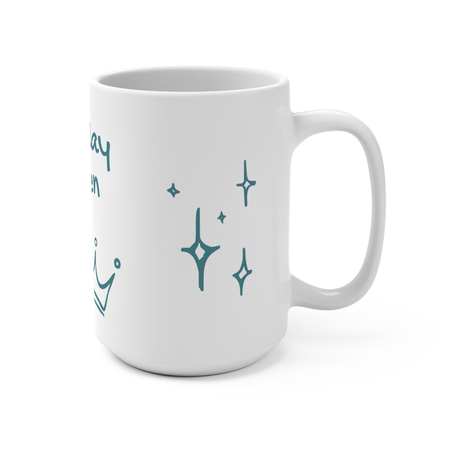 Birthday Queen Mug, Galapagos Blue 15oz