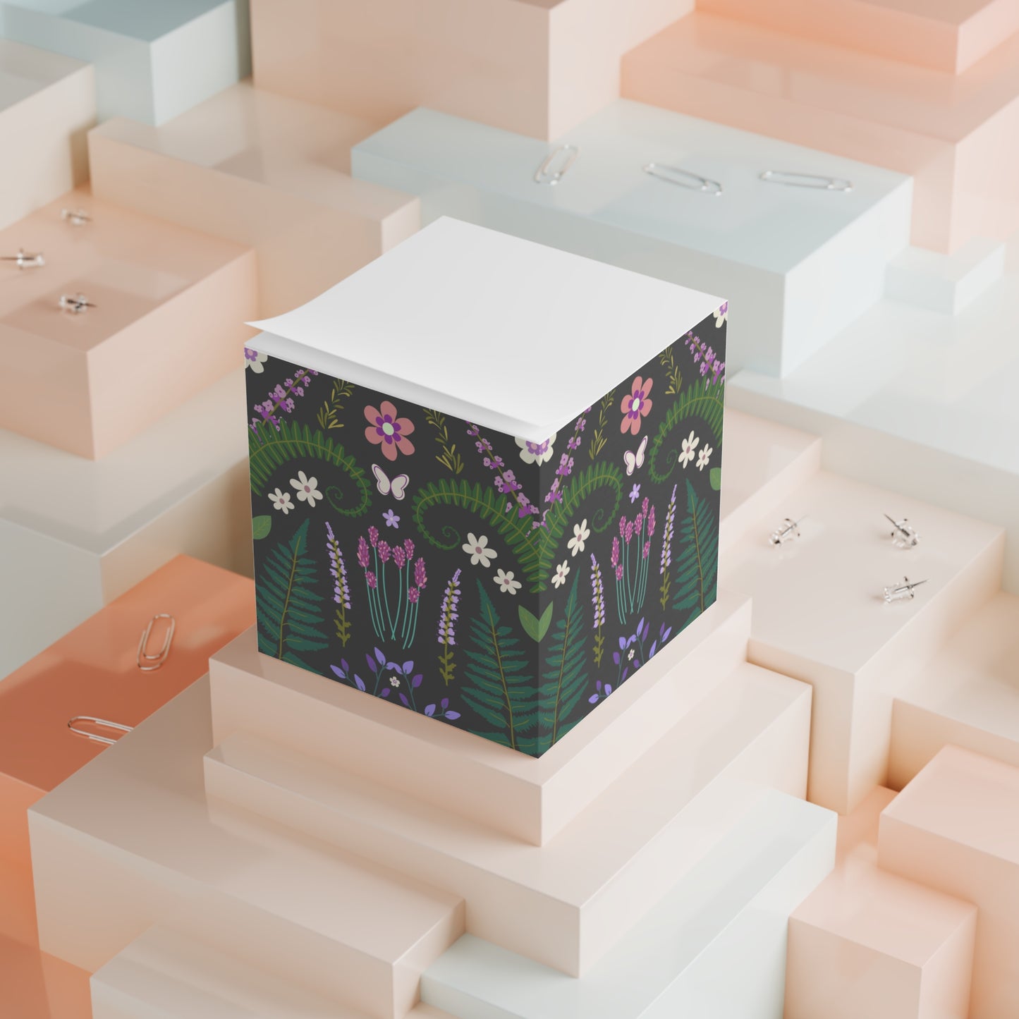 Sticky Note Cube, BotaniBloom Collection