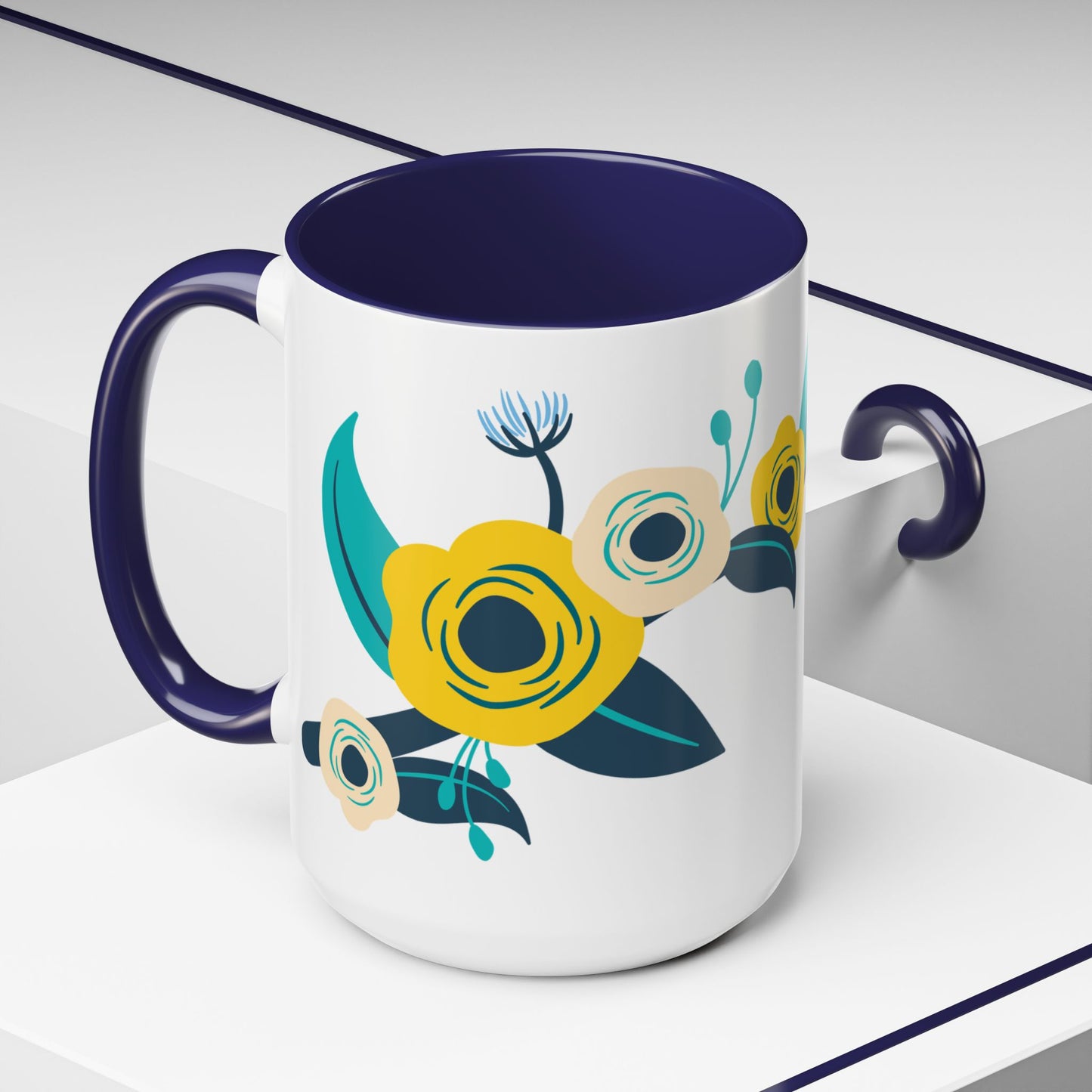 Thank You Coffee Mug, Navy, 15oz