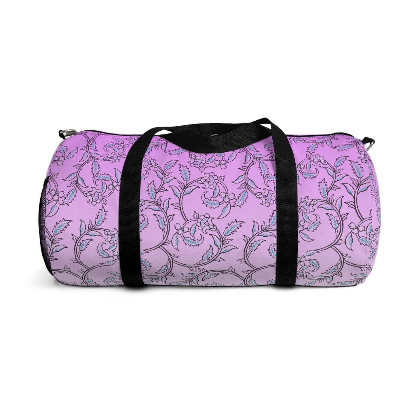 Pink Floral Vine Duffel Bag