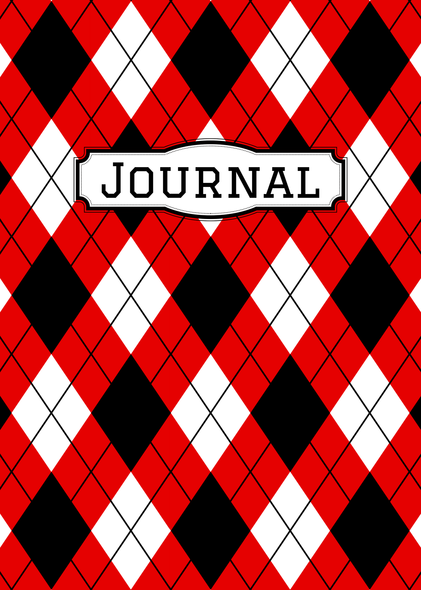 Argyle Red & Black Spiral Notebooks
