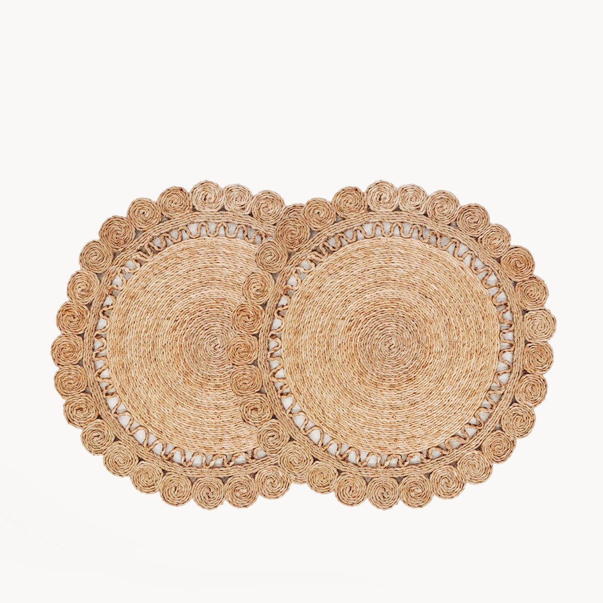 Jute Flower Placemat (Set of 2)-0