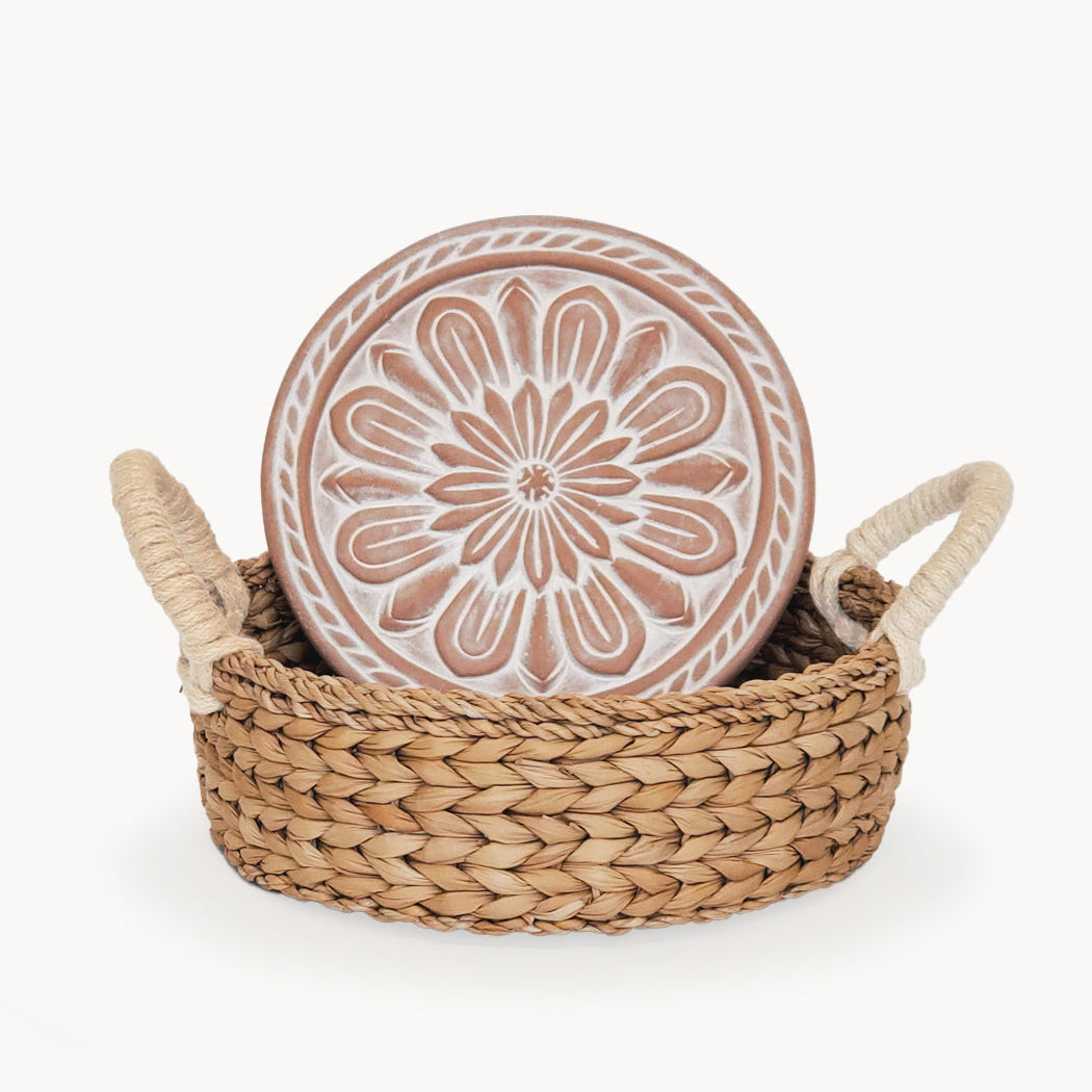 Bread Warmer & Basket - Vintage Flower-0