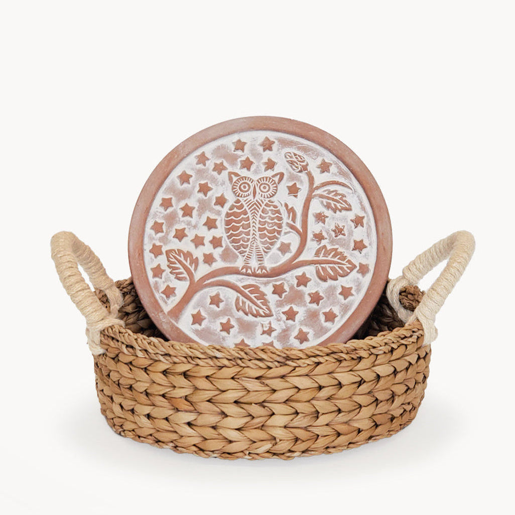 Bread Warmer & Basket - Owl Round-0