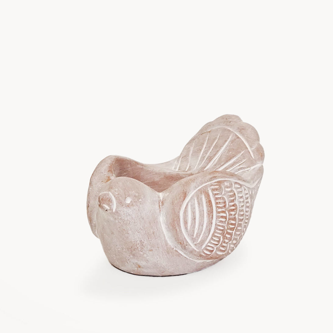 Terracotta Tea Light Candle Holder - Bird-0