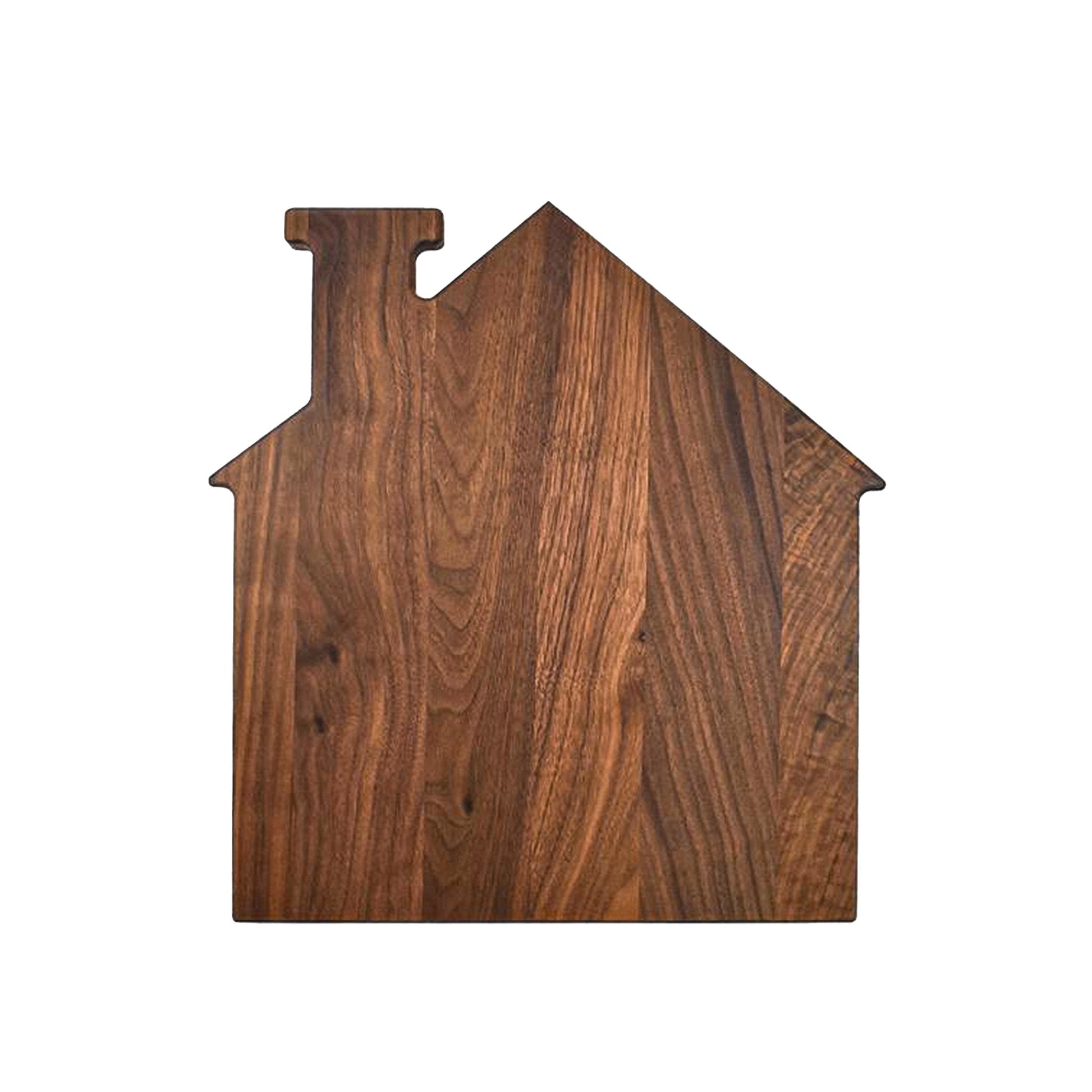 House Shaped Acacia Wood Board - 13" x 14"-1