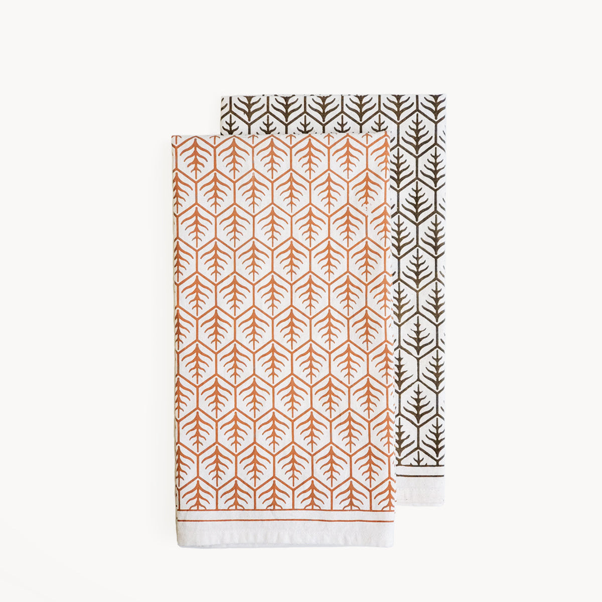 Hand Screen Printed Tea Towel - Set of 2-0