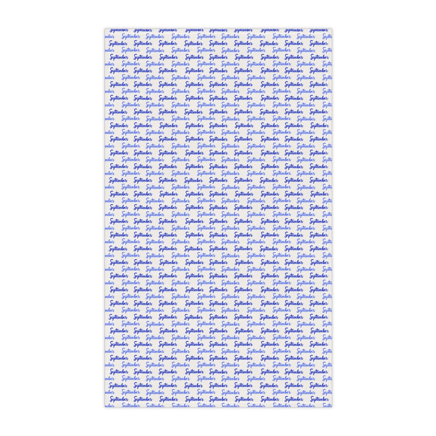September Printed Tea Towel