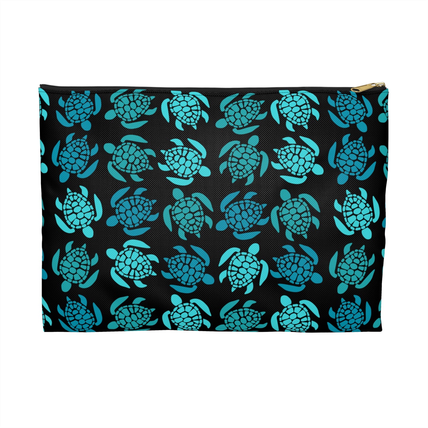 Teal Turtle Time Accessory Pouch