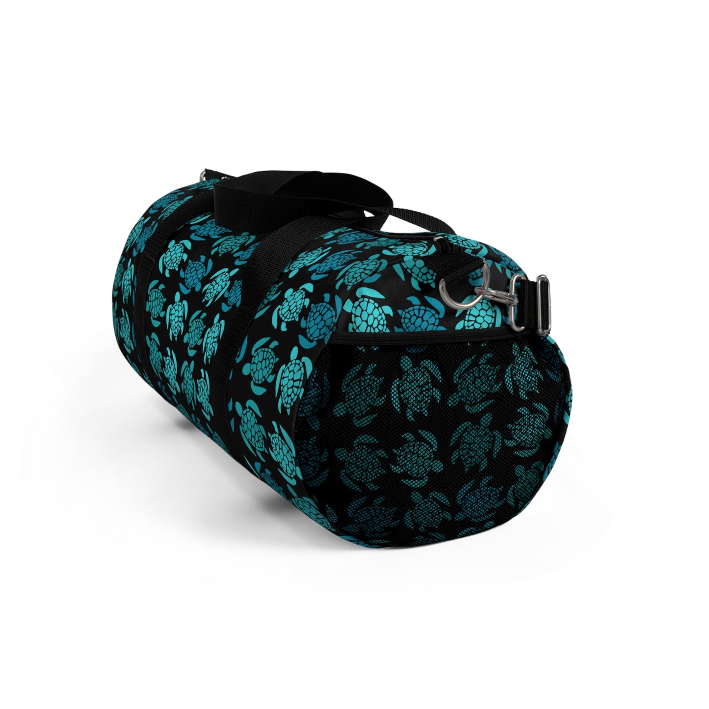 Teal Turtle Time Duffel Bag