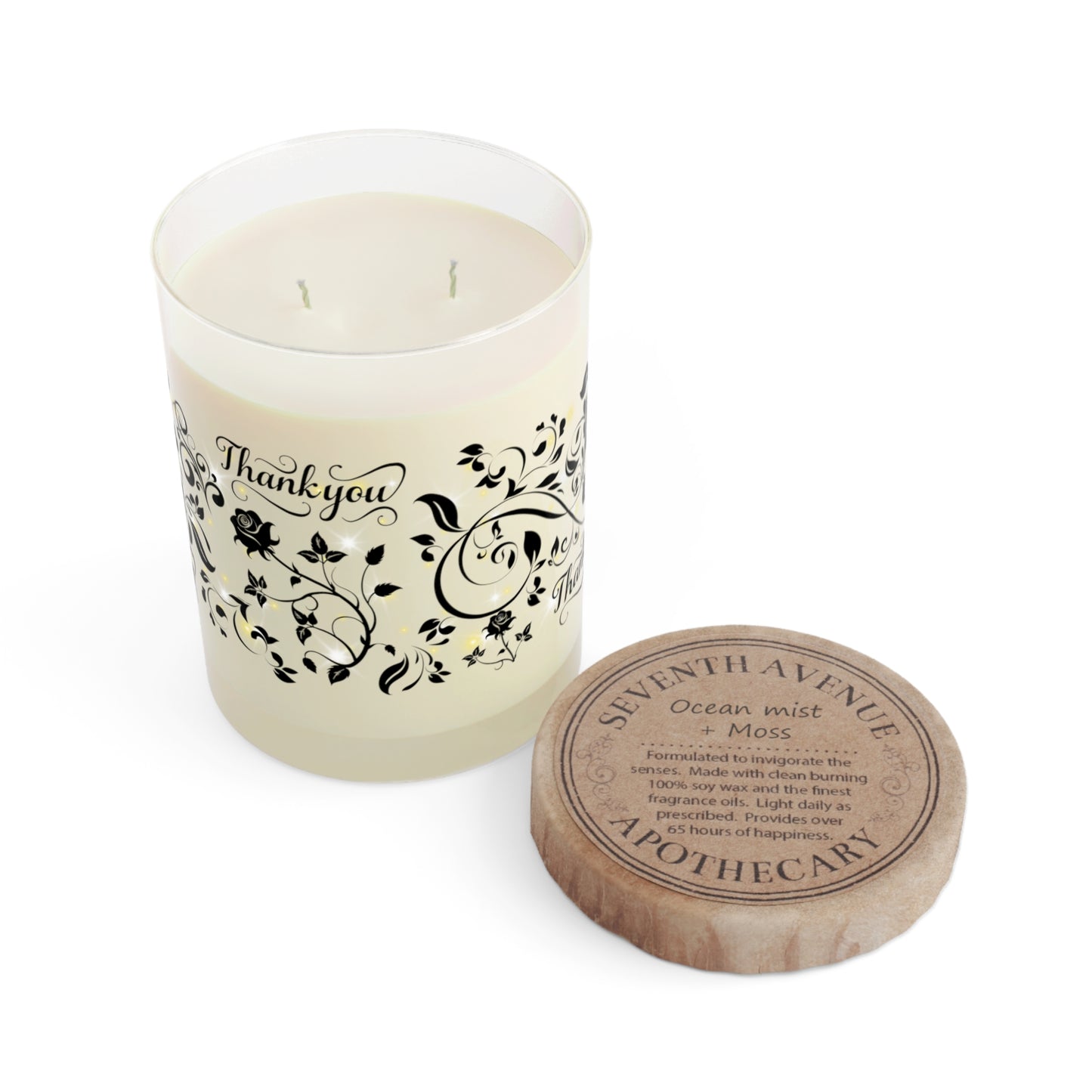 Black Thank You Candle, 11oz
