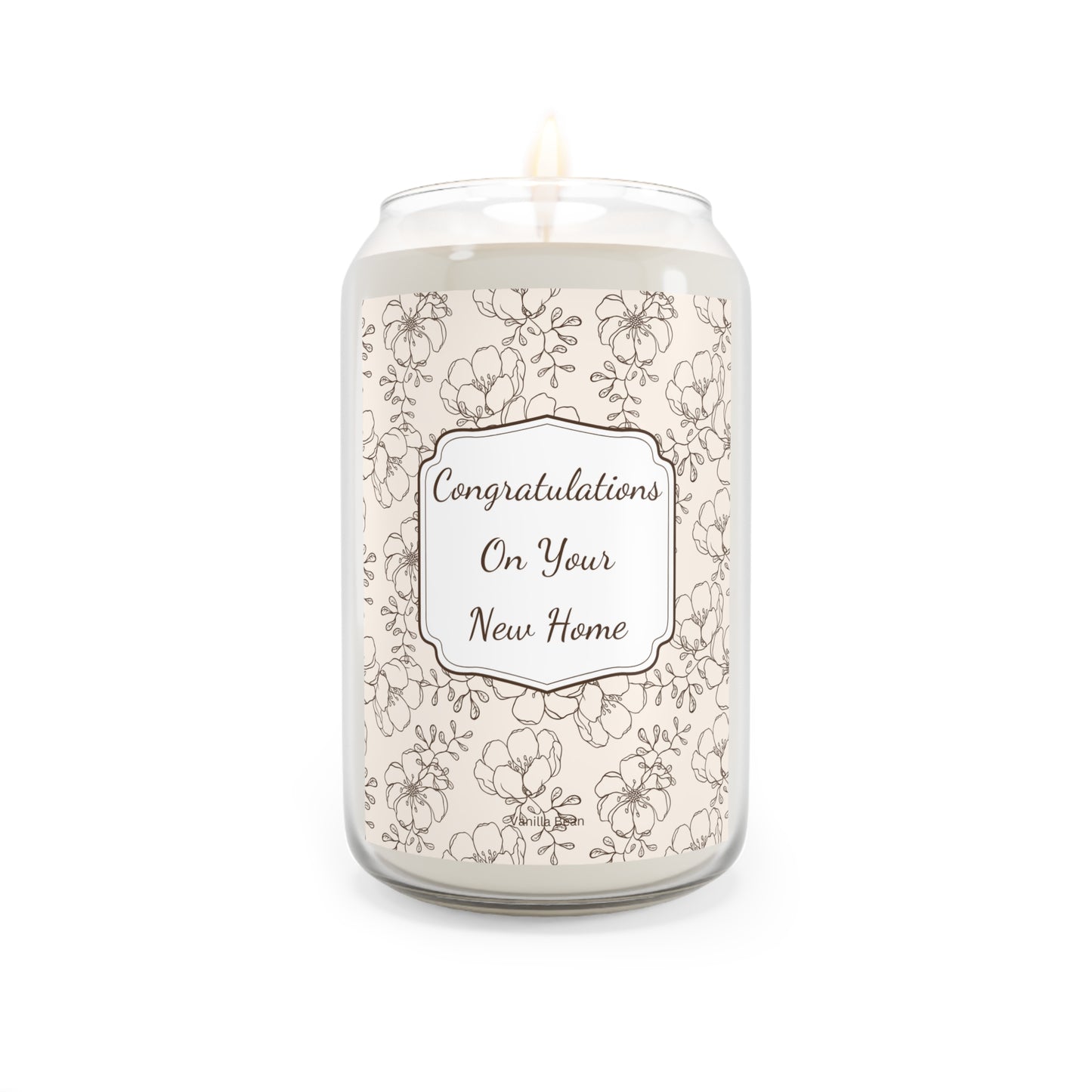 Congratulations On Your New Home Candle, Vanilla Bean 13.75oz