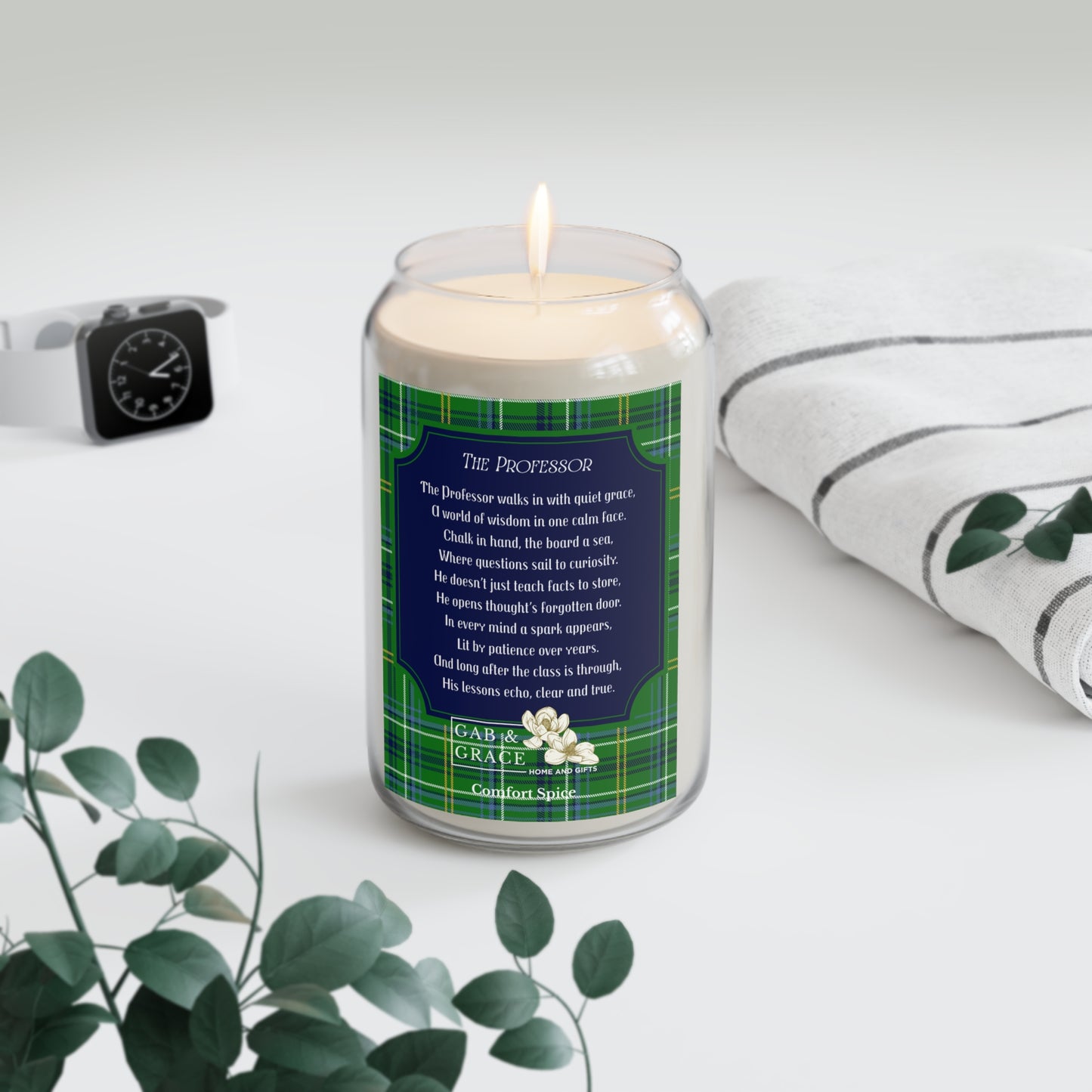 The Professor Candle (Male), Comfort Spice, 13.75oz