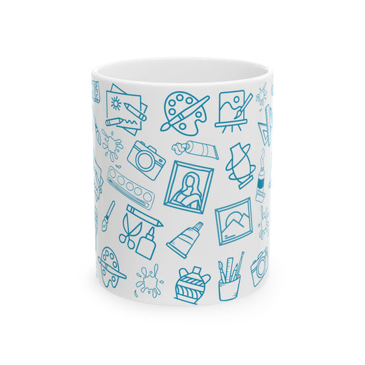 Art Lovers Ceramic Mug - Perfect for Artists and Teachers!