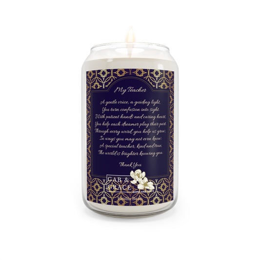 Thank You Teacher Candle, Vanilla Bean, 13.75oz