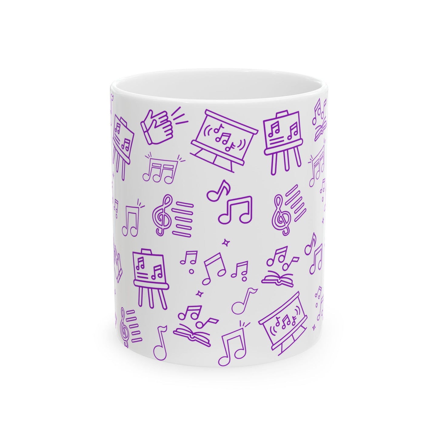 Music, Band, Chorus Themed Ceramic Mug - Perfect for Teachers!