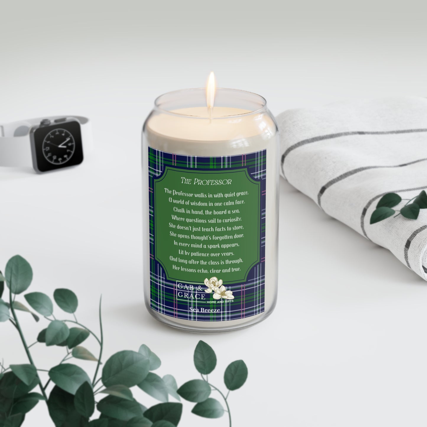 The Professor Candle (Female), Sea Breeze, 13.75oz