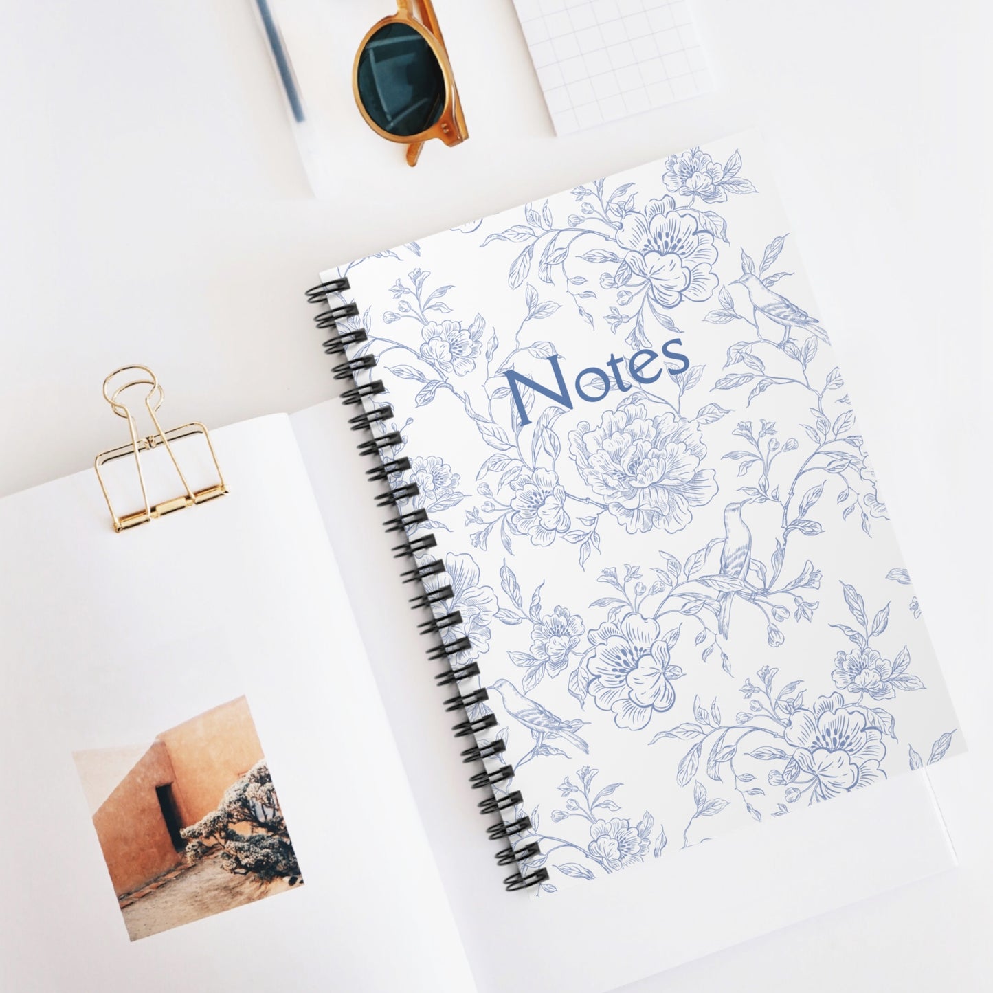 English Floral Spiral Notebooks