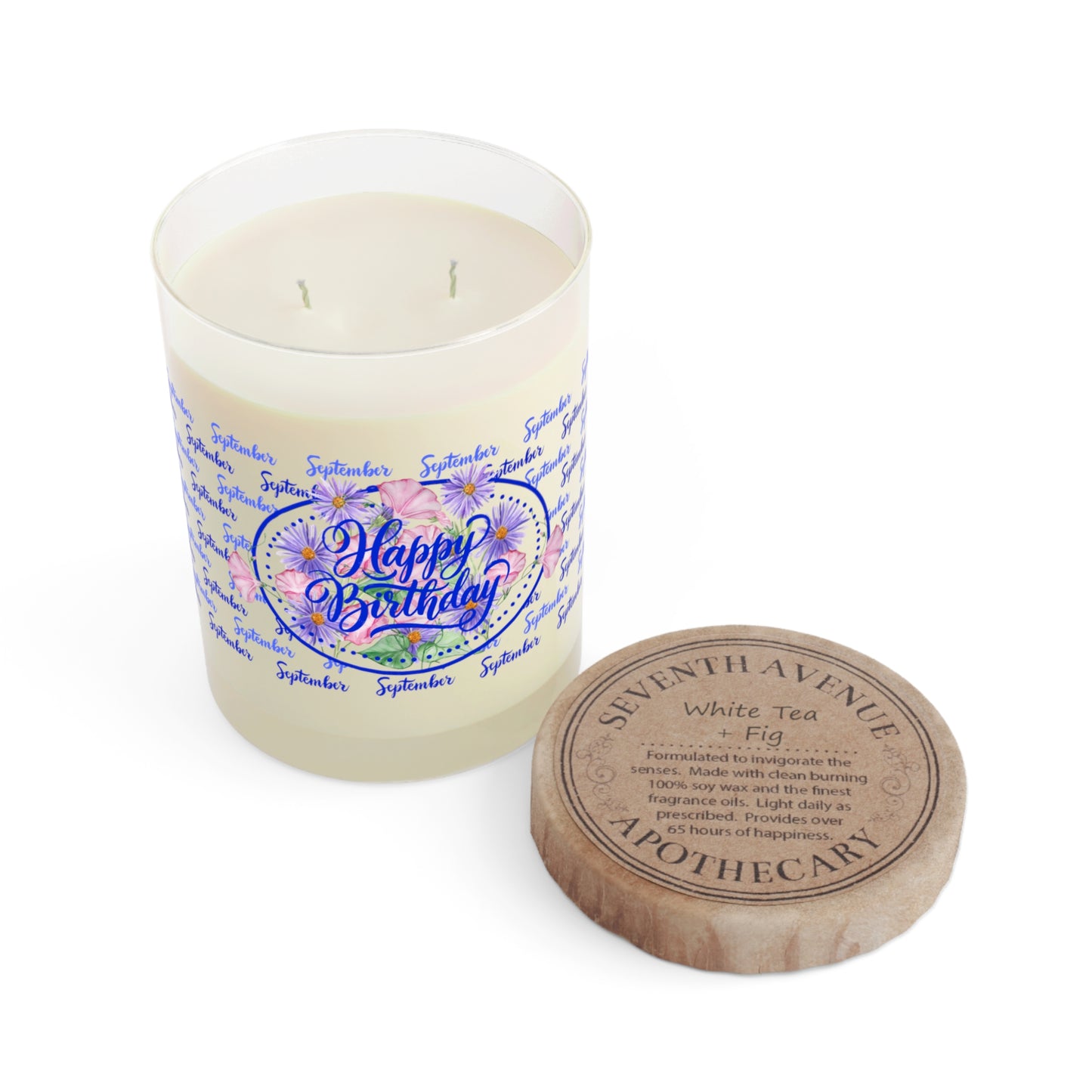 September Birthday Candle, 11oz