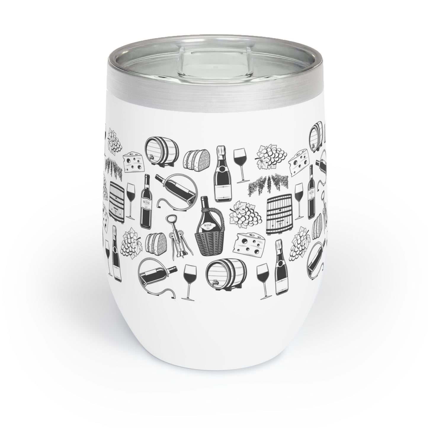 wine Themed Tumbler - Perfect for Wine Lovers, Outdoor Picnics, and Cozy Evenings, Also Great for Gifts, Travel, Entertaining
