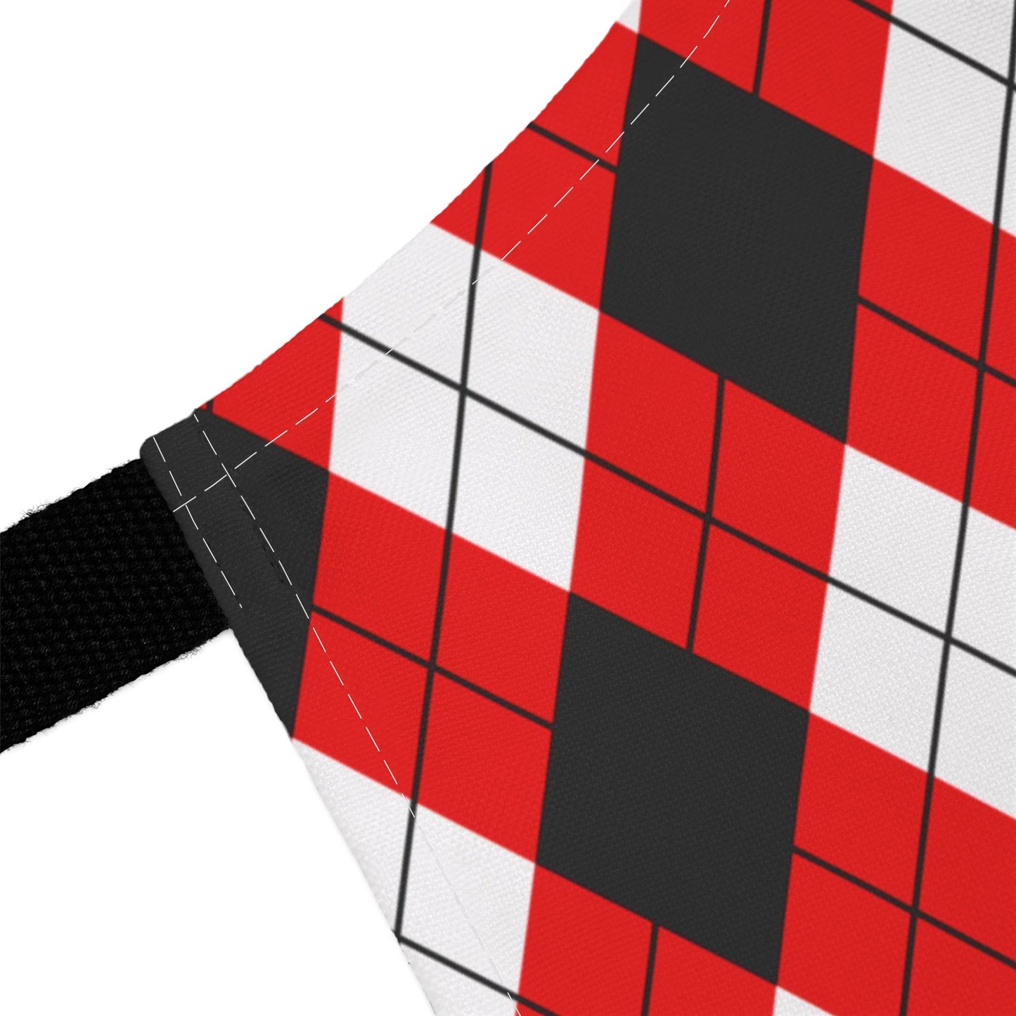 Red & Black Argyle Apron