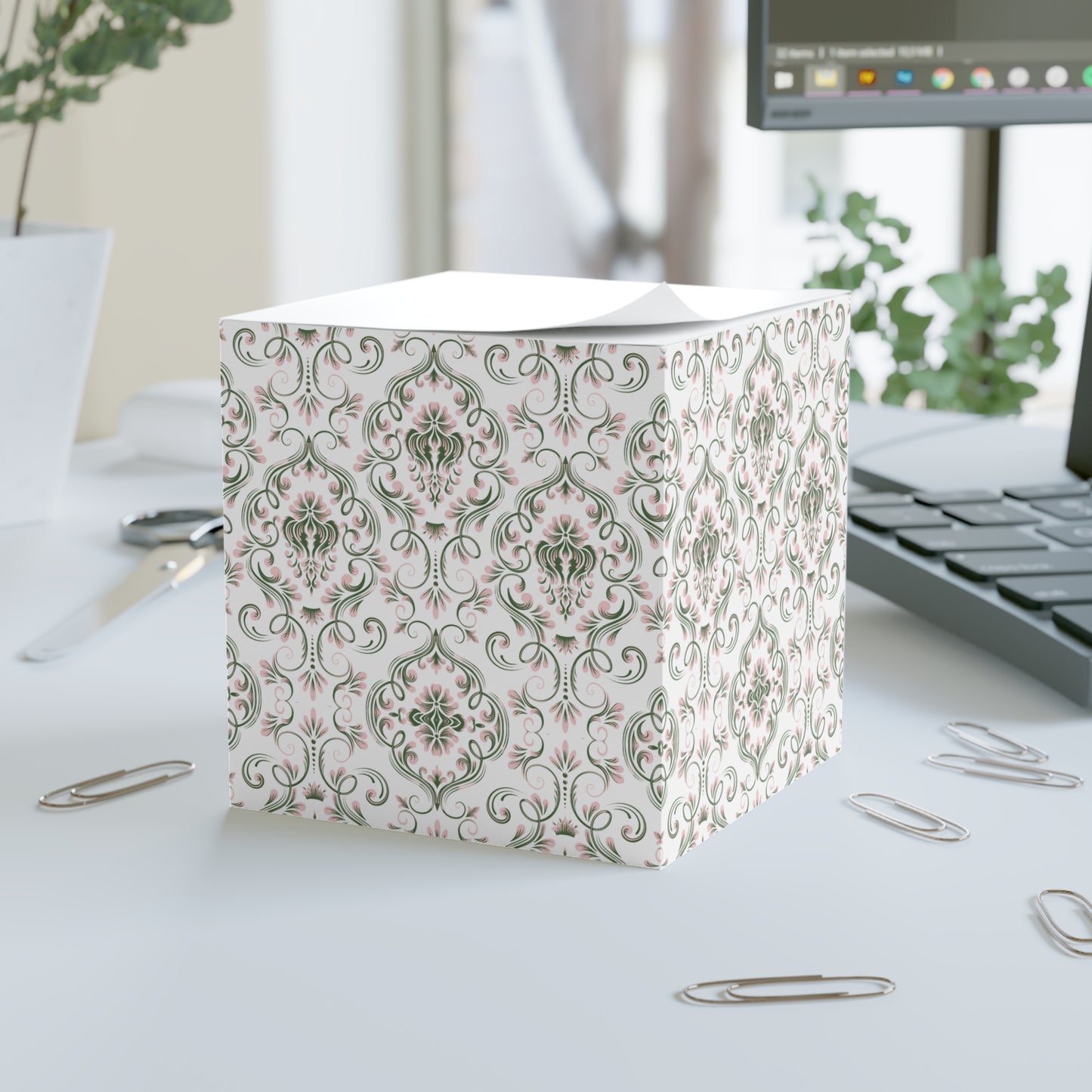 Sticky Note Cube, Blushing Romance Collection