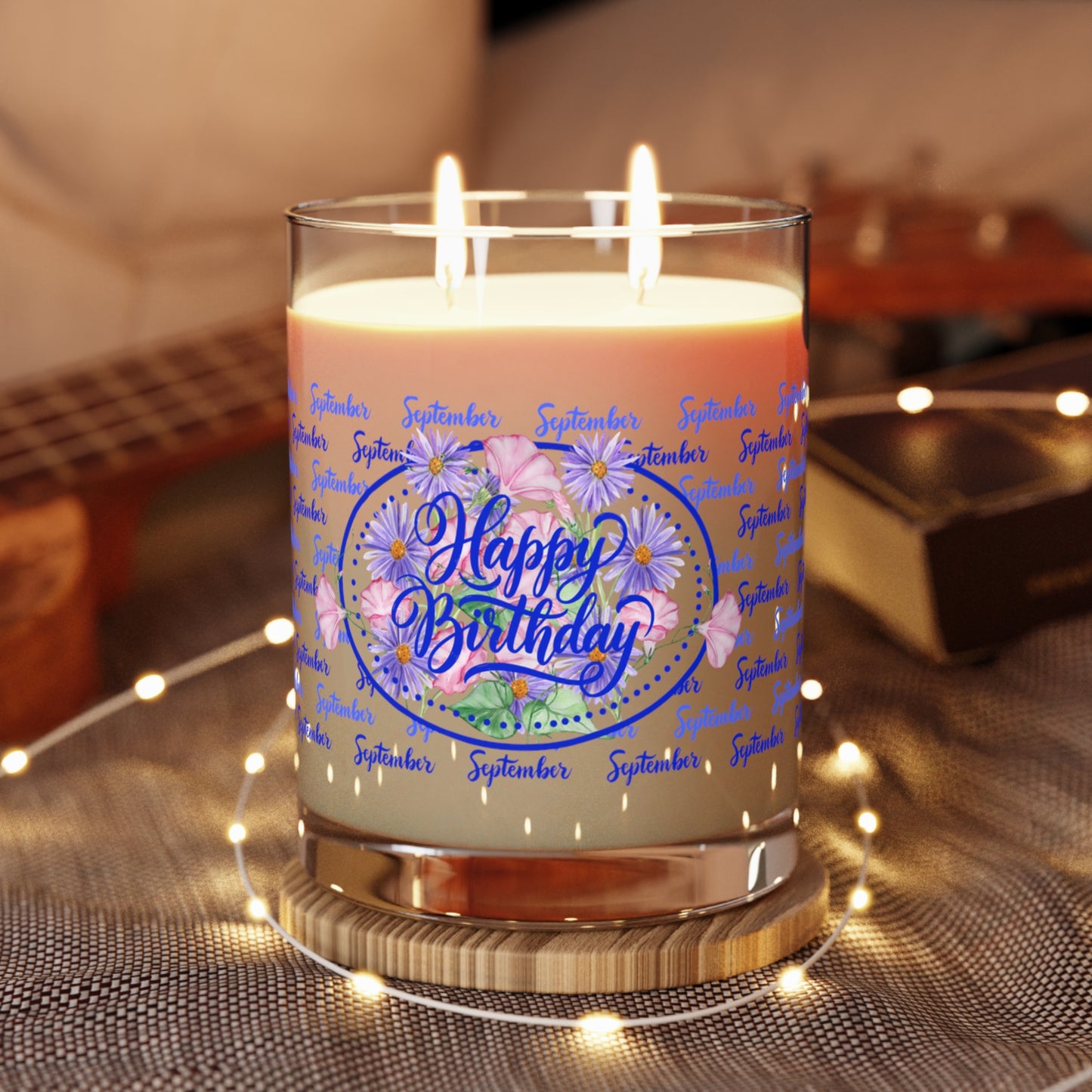 September Birthday Candle, 11oz