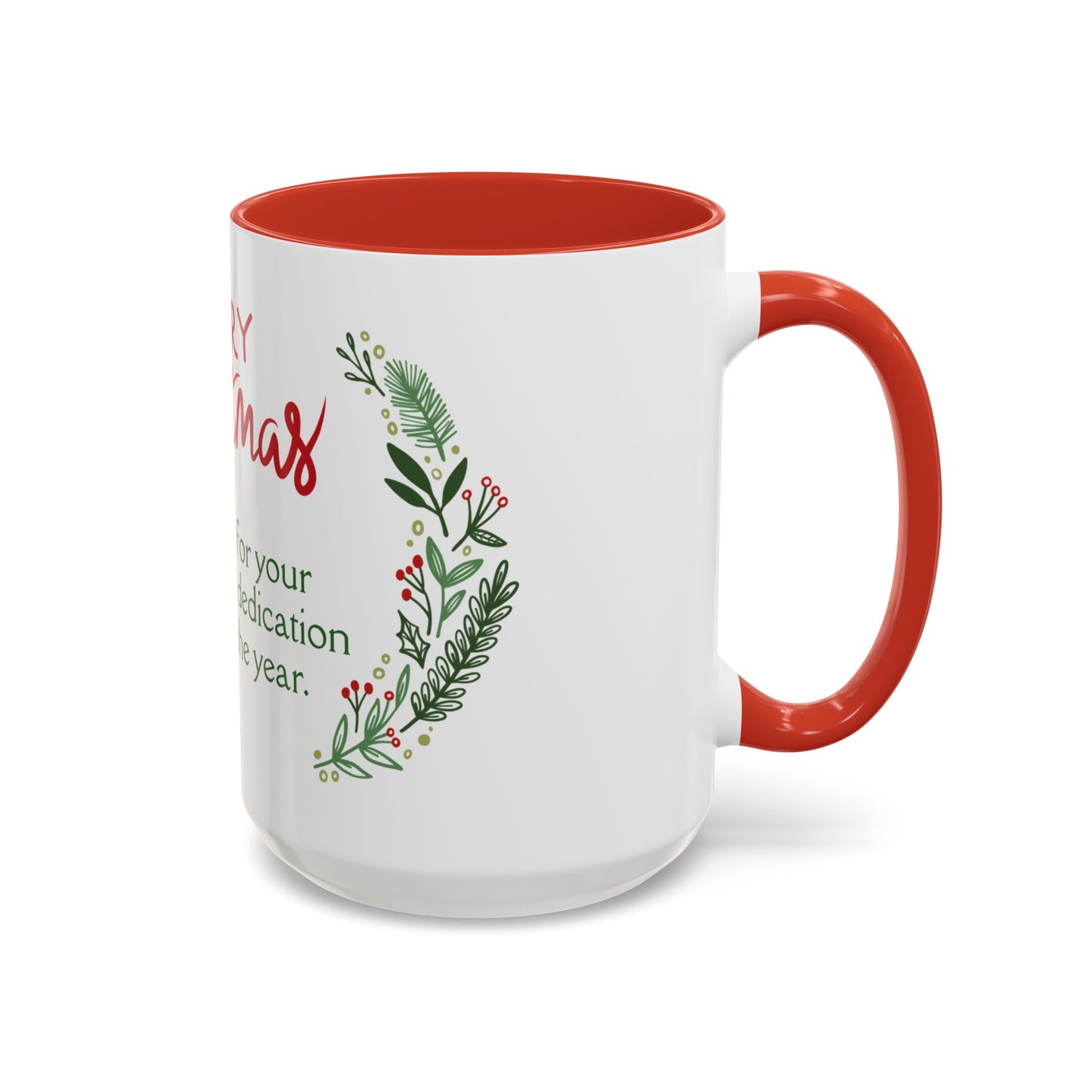 Festive Floral Coffee Mug, 15oz
